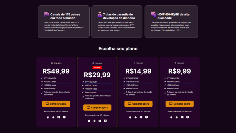 landing page para vender iptv - IPTV Mundo PLUS - Image 2