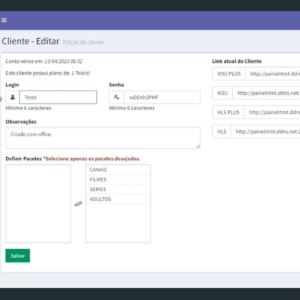 Script Painel koffice 2.1 Para Servidor De IPTV - Image 2
